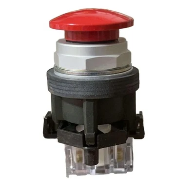 EATON Panel Mount Push Button Switch Red HT8A Industrial Control UL Listed - Image 1 of 4