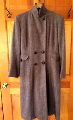 vintage handwoven, handmade irish tweed women's coat (1940s-50s) - Image 1 of 4