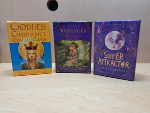 Set 3 Box Of Card Deck With Guidebook Magical Messages, Goddness Guidance + 1 - Picture 1 of 7
