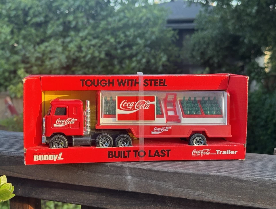 Remolque de camión Buddy L Coca Cola Mack 1989 de colección acero resistente 2591R/nuevo de caja Foto 1 de 4