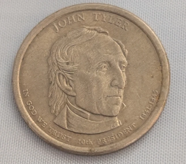 1841-1845 | RARE P United States John Tyler Dollar Coin - Image 1 of 3