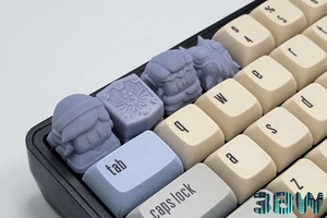 Zelda Keycap Set | Unpainted Resin Artisan Caps | Cherry MX | Link, Zelda, Hylia - Picture 1 of 10