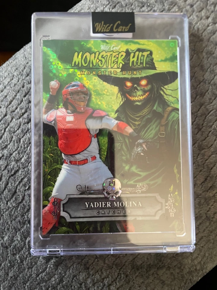 2025 Wild Card HAUNTED HITS Multi-Sport YADIER MOLINA Monster Hunt RARE SSP 1/1 - Image 1 of 2