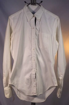 Camisa blanca de manga larga con textura gofre Thom Browne New York para mujer - talla 3 (M) Foto 1 de 2