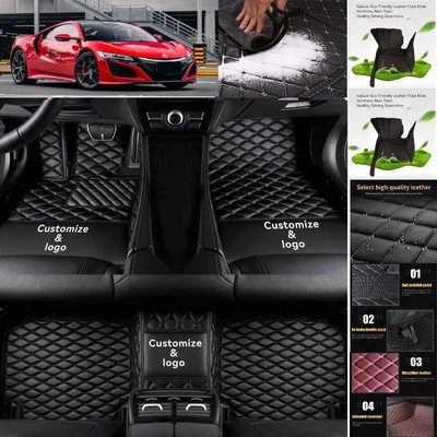 For Acura NSX Car Floor Mats Custom Waterproof Luxury Carpets Auto Liner - Imagem 1 de 4