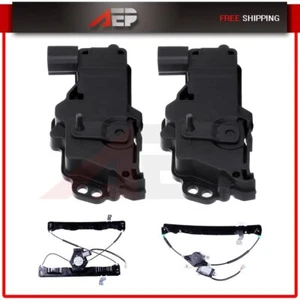 2 actuadores de cerradura de puerta y 2 reguladores de ventana FL&RL para 02-08 Mercury Mountaineer - Imagen 1 de 5