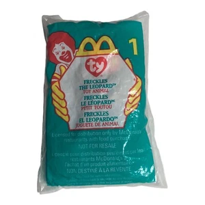 1999 McDonald's Happy Meal Toy TY Teenie Beanie Babies Freckles The Leopard #1 - Picture 1 of 2