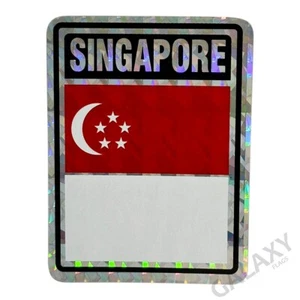 Singapur Aufkleber / Singapur Flagge Sticker / "3 x 4" Singapur Sticker - Bild 1 von 1