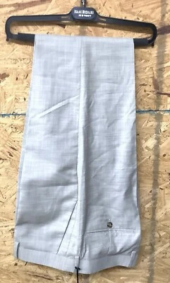 Pantalón de vestir Isaac Mizrahi para hombre calce ceñido liso texturizado, tostado 32 para hombre Foto 1 de 4