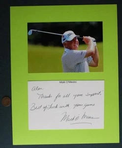 1998 Masters & The Open Golf Champion Mark O'Meara signed autograph & photo set- - Picture 1 of 1