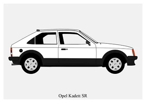 POSTER - OPEL KADETT SR - (A4 A3 A2 sizes) Art Print Car RENDER - Picture 1 of 1