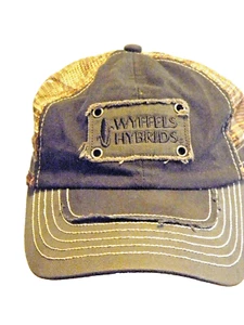 WYFFEL'S HYBRED SEED Farmer/Trucke rHat/Cap Pre-Stressed Brown Mesh Snapback Vtg - Picture 1 of 4