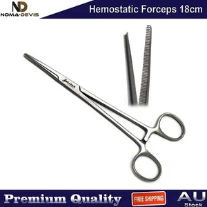 Herramientas veterinarias quirúrgicas rectas de bloqueo de arteria hemostato Kelly 18 cm - Imagen 1 de 4