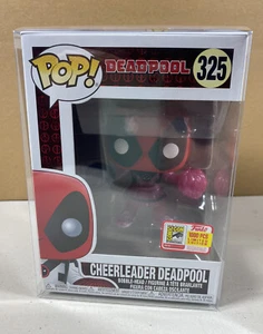 Deadpool Glitter Cheerleader FUNKO POP SDCC Comic Con 2018 325 LE con protector - Imagen 1 de 8