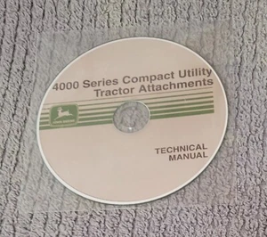 John Deere 4000 Series Compact Utility Tractor Attachments TM — (Searchable CD) - Picture 1 of 24