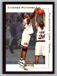 2001-02 Fleer Premium Dikembe Mutombo #36 Philadelphia 76ers - Picture 1 of 2