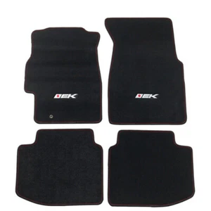 OE Custom Fit Black Carpet Floor Mats w/ Embroidered EK For 96-00 Honda Civic EK - Picture 1 of 9