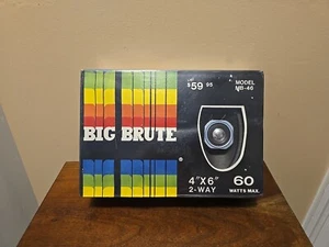 Vintage NOS Big Brute MB-46 4"x6" 2-Way 8 ohm Stereo Speakers - Sealed - Picture 1 of 10