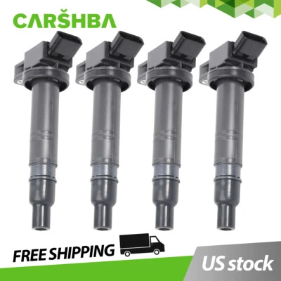 4* Ignition Coils 90919-02248 for 2005-2012 Toyota Tacoma Tundra 4L 2.7L UF495 - Image 1 of 4