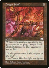 MTG - Dingus Staff - Weatherlight - X1 - (MP) - FREE SHIPPING