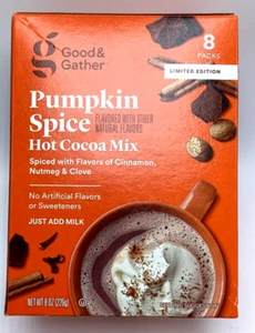 Good&Gather Pumpkin Spice Hot Cocoa Mix 8 Packs w/Cinnamon Nutmeg & Clove - Picture 1 of 5
