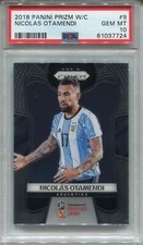 Panini 2018 World Cup Soccer Prizm #9 Nicolas Otamendi PSA 10