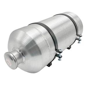 Gas Tank 8x18 Top Fill 3.9 Gallons 1/4 NPT Aluminum Spun Vertical Fuel Tank Cell - Picture 1 of 8