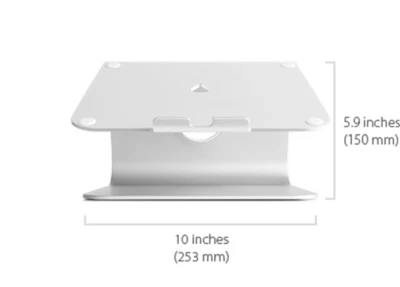 Rain Design Silver mStand Laptop Tablet Notebook Stand Riser Desk Slip Resistant - Image 1 of 3