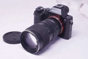 SONY E MOUNT ADAPTED 135MM F2.8 Yashica LENS ALL A7 NEX A6000 A5000 - Picture 1 of 9