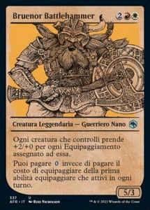 MTG BRUENOR BATTLEHAMMER EXC - BRUENOR BATTLEHAMMER - AFR X IT - MAGIC - Picture 1 of 1