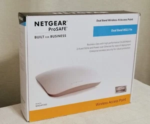 Netgear ProSafe WNDAP360 Dual Band Wireless-N Access Point mit Wandhalterung - Bild 1 von 4