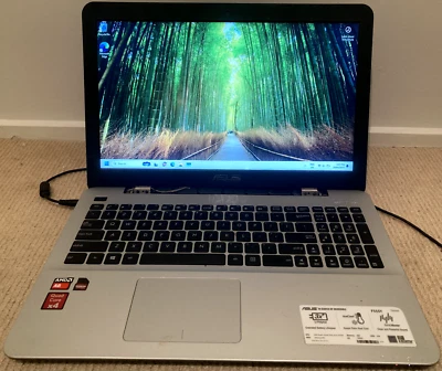 ASUS Laptop F555Y AMD A6-7310 Radeon R4 Graphics 2.0Ghz 4GB RAM 1TB HDD Win 11 - Image 1 of 4