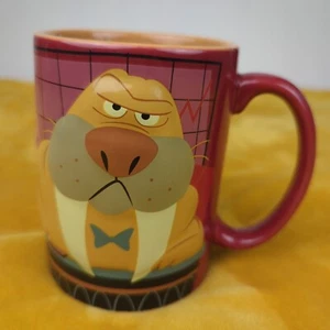 Gund Walrus Talk To The Tusks Funny Office Boss Coffee Mug Cup Burgundy - Picture 1 of 7