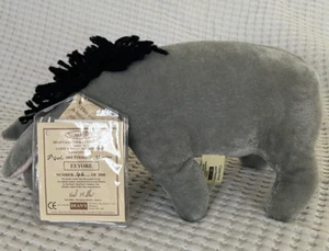 VINTAGE DEANS CLASSIC WINNIE THE POOH OFFICIAL DISNEY EYORE MOHAIR - WITH TAGS - Picture 1 of 14