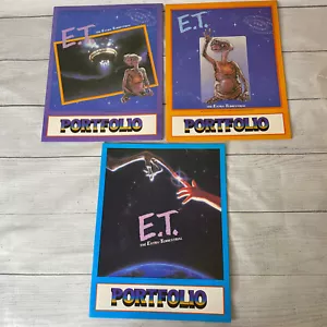 3 E.T. 1982 de colección Carpetas Escolares Portafolios El Extraterrestre Nuevo Antiguo Stock - Imagen 1 de 6