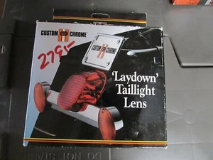 Red Taillight Lens LayDown Design Custom / Fits Most Harley Davidson 1973-1998 - Imagen 1 de 3