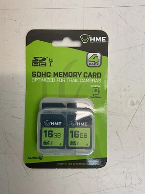 HME Hunting Made Easy- 4 pack SDHC Memory Card 16GB Optimized for Trail Cameras - Image 1 of 4