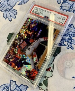 🌊 2020 Stadium Club Chrome XFractor #104 Juan Soto PSA 10 Soto Shuffle Padres