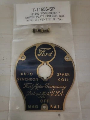 Model T Ford Ignition SWITCH PLATE , 1914-1922 - Image 1 of 3
