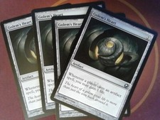 4x Golem's Heart - Scars of Mirrodin - Magic the Gathering MtG Tracked