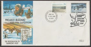 Australian Antarctic Territory project Blizzard 1985-86 Expedition FDC - Picture 1 of 2