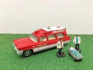 Matchbox '63 Cadillac Miller County Ambulance,Emergency Response,Patient & EMT's - Picture 1 of 15
