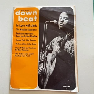 DOWN BEAT MAGAZINE April 4, 1968 JANIS IAN, Jimi Hendrix Experience & Interview - Picture 1 of 12