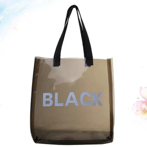 Fashion Clear Plastic Tote Bag Handbag Simple Large Capacity Bag Jelly - Picture 1 of 11