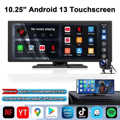 10,25 Zoll Carplay&Android Auto Display mit Rückfahrkamera YouTube und Netflix - Bild 1 von 4