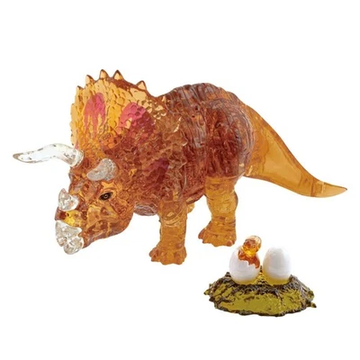 Rompecabezas de cristal Beverly 3D Triceratops marrón 61 piezas 50285 Foto 1 de 4
