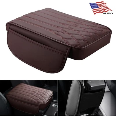 Cojín reposabrazos coche consola central coche caja cubierta con bolsillo de almacenamiento impermeable Foto 1 de 4