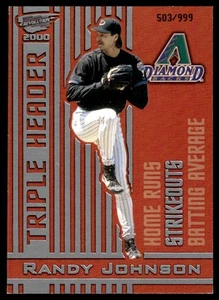 2000 Pacific Revolution Triple Header Silver Randy Johnson 503/999 #21 - Picture 1 of 2