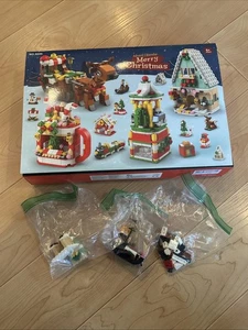 Calendario de Adviento, Juego de Bloques de Construcción de Navidad 6 en 1 con Santa - Imagen 1 de 2