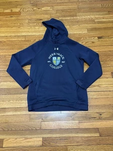 Under Armour Merrimack College Hoodie Sweatshirt Adult Size Medium Blue ColdGear - Picture 1 of 7